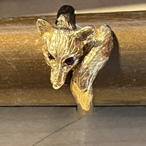 Small Fox Ring (9ct Gold)