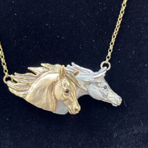 Double Arab Horsehead Necklace